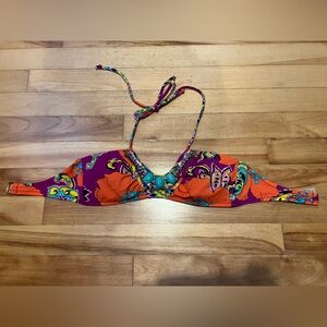 Victoria's Secret Colorful Patterned Bikini Top
